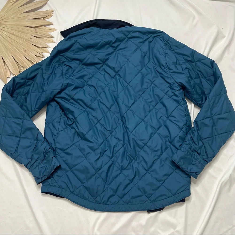 The North Face Fort Point Blue Insulated Flannel Reversible Shirt Jacket Shacket
